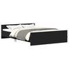 vidaXL Bed Frame without Mattress Black 140x200 cm