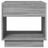 vidaXL Coffee Table with Infinity LED Grey Sonoma 50x50x50 cm