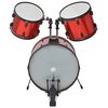 vidaXL Complete Drum Kit Powder-coated Steel Red Adult
