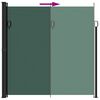 vidaXL Retractable Side Awning Dark Green 200x600 cm