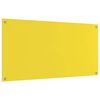 vidaXL Kitchen Backsplash Yellow 120 x 60 cm Tempered Glass