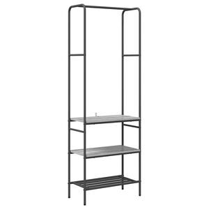 vidaXL Clothes Rack Grey sonoma 60 x 30 x 171 cm Engineered Wood
