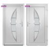 vidaXL Front Door White 98x190 cm PVC