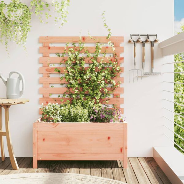 vidaXL Garden Planter with Rack 79x39.5x114 cm Solid Wood Douglas