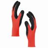 vidaXL Work Gloves 12 pcs Red and Black 7 / S Latex Coating