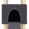vidaXL Cat Tree with Sisal Scratching Posts Dark Grey 153 cm
