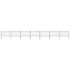 vidaXL Garden Fence with Spear Top Steel 1248x100 cm Black