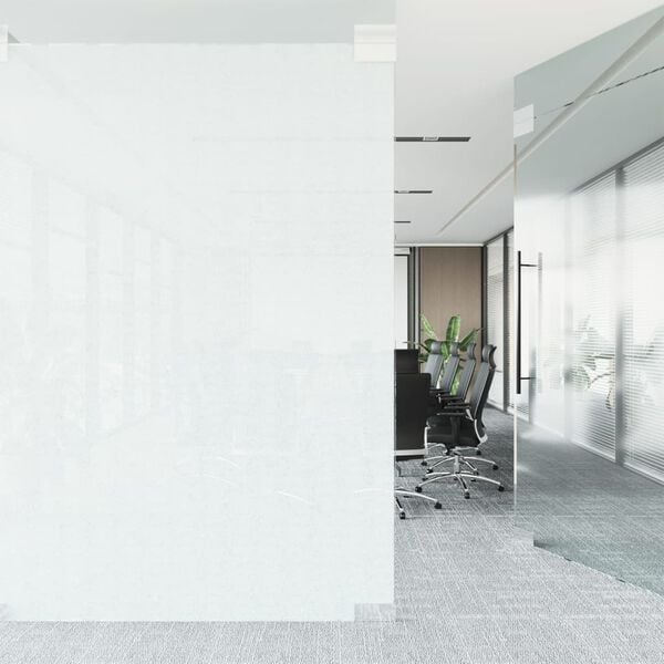 vidaXL Window Film Static Frosted White 90x500 cm PVC