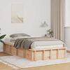 vidaXL Bed Frame Brown 90 x 190 cm Solid Pine Wood
