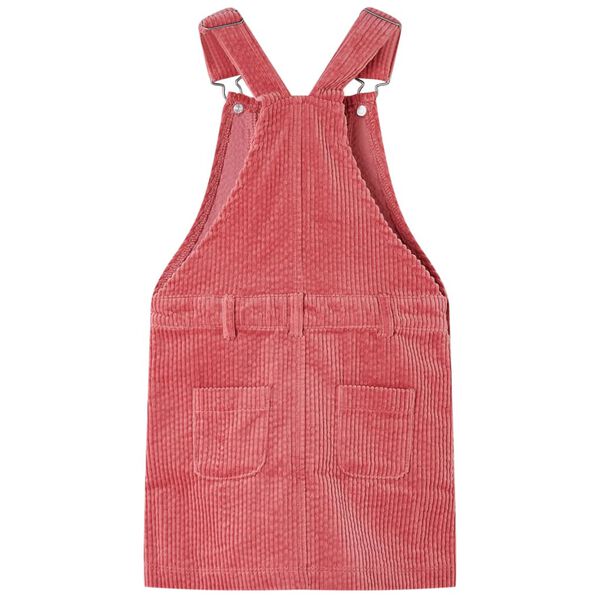 Kids' Overall Dress Corduroy Pink 140