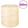 vidaXL Rope 100% Sisal 2 mm 600 m