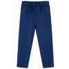 vidaXL Kids'Pants with Drawstring Navy Blue 116