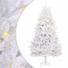 vidaXL Artificial Christmas Tree White 210 cm PVC and Metal