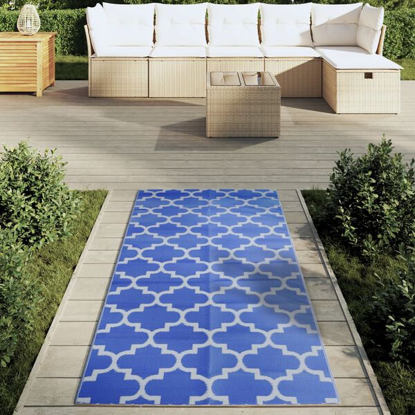 vidaXL Outdoor Carpet ARAKIL Blue 80x150 cm PP