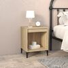 vidaXL Bedside Cabinets 2 pcs Sonoma Oak 40x35x50 cm