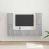 vidaXL TV Cabinet Set 6 pcs Grey Sonoma Engineered Wood
