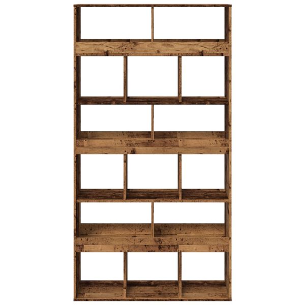 vidaXL Bookcase Old Wood 100x33x187.5 cm Engineered Wood