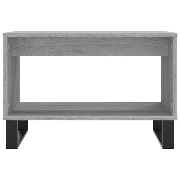 vidaXL Coffee Table Grey Sonoma 60x50x40 cm Engineered Wood