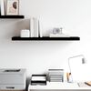 vidaXL Floating Wall Shelf High Gloss Black 90x23.5x3.8 cm MDF