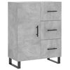 vidaXL Highboard Concrete Grey 69.5x34x180 cm Engineered Wood