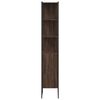 vidaXL Bathroom Cabinet Brown Oak 33x33x185.5 cm Engineered Wood