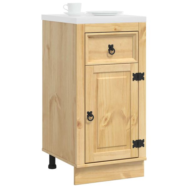 vidaXL Cabinet SKI Honey Brown 40 x 46 x 81.5 cm Solid Pine Wood
