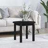 vidaXL Coffee Table Black &Oslash; 55x45 cm Solid Wood Pine