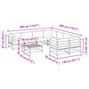 vidaXL 9 Piece Garden Sofa Set with Cushions Impregnated Wood Pine