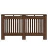 vidaXL Radiator Cover Brown Oak 152 x 19 x 81.5 cm Engineered Wood