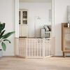 vidaXL Dog Gate Foldable 3 Panels 150 cm Solid Wood Fir