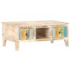 vidaXL Coffee Table 100x55x40 cm Rough Acacia Wood