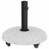 vidaXL Parasol Base White and Black 45 x 45 x 40 cm Concrete and Metal