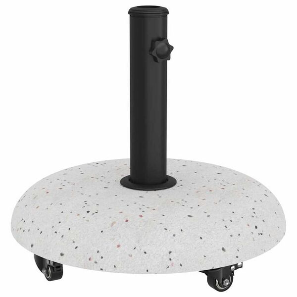 vidaXL Parasol Base White and Black 45 x 45 x 40 cm Concrete and Metal