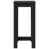 vidaXL Bar Table Black 51x50x103.5 cm Engineered Wood