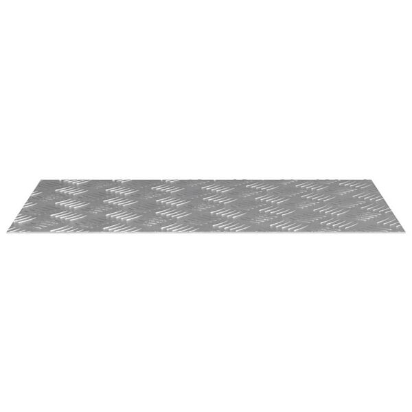 vidaXL Stair Tread Rectangular 4 pcs Silver 70 x 40 cm Aluminium