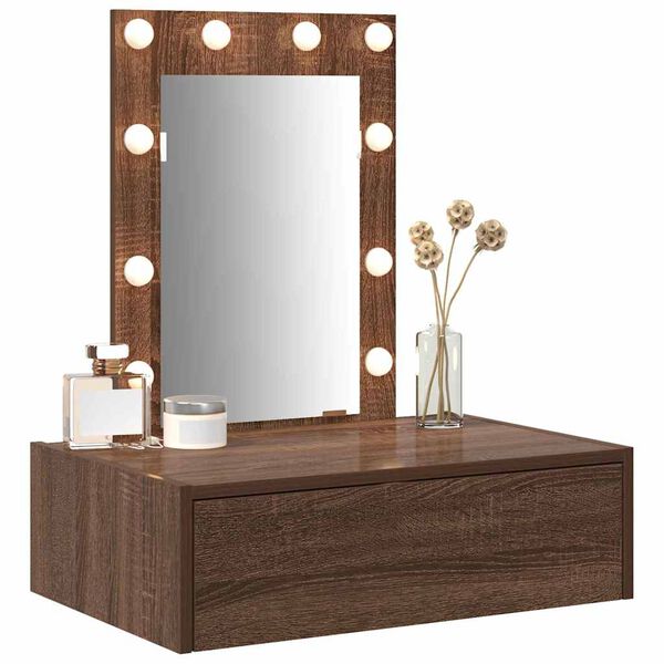 vidaXL Dressing Table Brown 60 x 40 x 70 cm Engineered Wood