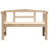 vidaXL Outdoor Bench Natural 119 x 44 x 76 cm Solid Pine Wood