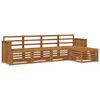 vidaXL Outdoor Sofa Set 5 pcs Natural