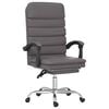 vidaXL Massage Reclining Office Chair Grey Faux Leather