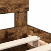 vidaXL Bed Frame with Headboard Smoked Oak 70 x 190 cm Engineered Wood