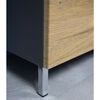Germania Chest of Drawers GW-Mauresa 34x60x97 cm Graphite and Grandson-oak