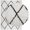 vidaXL Shaggy Rug PAMPLONA High Pile Modern Cream and Black 240x340 cm