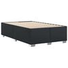 vidaXL Bed Frame without Mattress Black Double Faux Leather