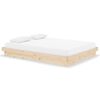 vidaXL Bed Frame without Mattress Solid Wood 140x190 cm