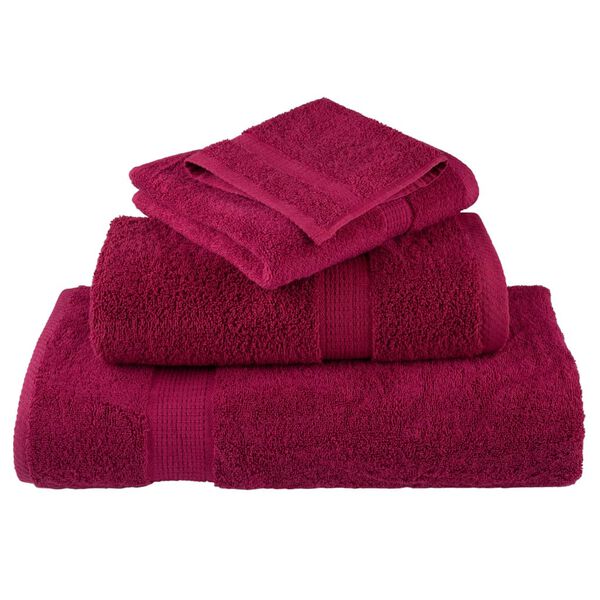vidaXL Premium Shower Towels SOLUND 4pcs Bordeaux 70x140cm 600gsm