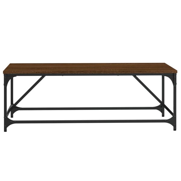 vidaXL Coffee Table Brown Oak 100x50x35 cm Engineered Wood