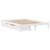 vidaXL Bed Frame without Mattress White 120x200 cm Solid Wood Pine