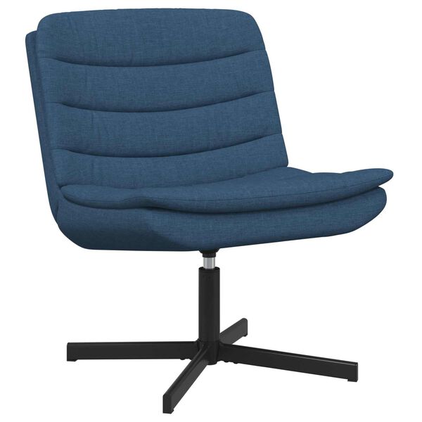 vidaXL Swivel Chair Blue 63 x 75 x 76 cm Fabric