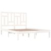 vidaXL Bed Frame without Mattress White 140x200 cm Solid Wood Pine