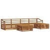 vidaXL Outdoor Sofa Set 6 pcs Natural